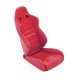 Simulation Chair Mini Cab Seat Model Car Driving Seat for 1/10 trx4 scx10 RC Climbing Car Decorative Accessories A section-red