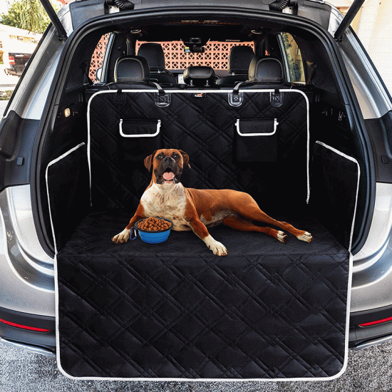 Waterproof Anti Dirty Pad Car Seated Mat with Pocket for Pet Cat Dog Outdoor Use black_185*103CM