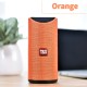 Bluetooth Speaker Portable Outdoor Loudspeaker Wireless Mini Column 3D 10W Stereo Music Surround Support FM TF Card Bass -Orange