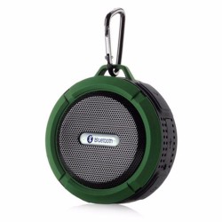 C6 Outdoor Wireless Bluetooth Speaker - Bluetoo 4.1, Built-in Mic, Shock Resistance, IPX4, Waterproof  (Green)