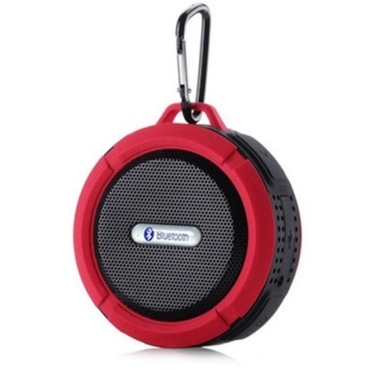 C6 Outdoor Wireless Bluetooth Speaker - Bluetoo 4.1, Built-in Mic, Shock Resistance, IPX4, Waterproof  (Red)