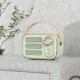 Dw13 Retro Bluetooth Speaker Classical Travel Music Player Wireless Portable Speakers Green