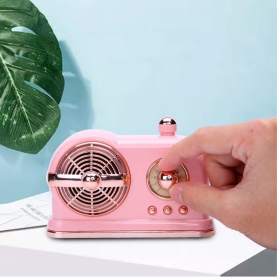 HM10 Retro Bluetooth Subwoofer Hot Hatch Wireless Locomotive Mini Speaker Pink_Standard