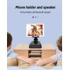 L29 Mini Portable Wireless Bluetooth-compatible  Speaker Folding Phone Holder Bracket Compatible For Iphone Samsung Xiaomi black