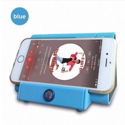 Mini Antomatic Induction Small Speaker Loud Speaker blue