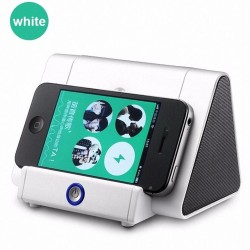 Mini Antomatic Induction Small Speaker Loud Speaker white