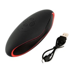 Mini Bluetooth Speaker Portable Wireless Speaker Support TF Card Black red