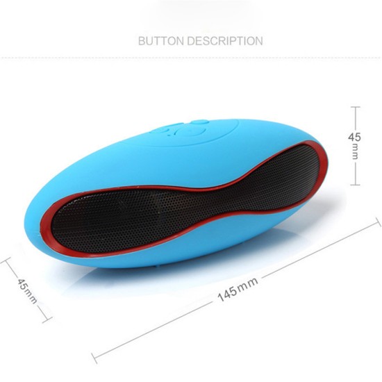 Mini Bluetooth Speaker Portable Wireless Speaker Support TF Card Blue red