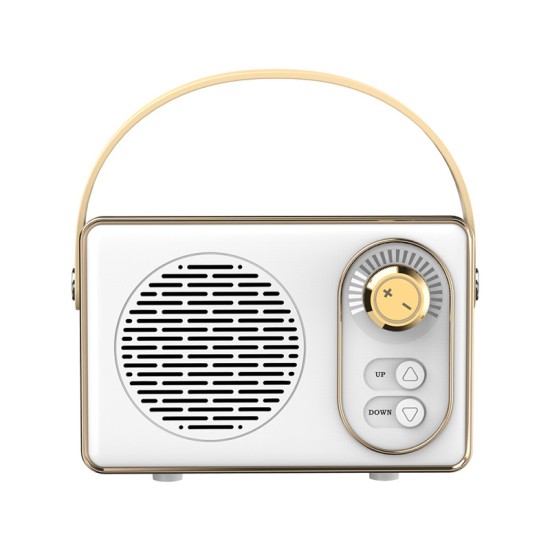 Mini Retro Bluetooth-compatible Speaker Wireless Classic Fm Radio Portable Usb Interface Travel Music Player Green