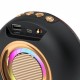 Plastic Bs-36d Wireless Bluetooth-compatible  Speaker Portable Desktop Colorful Lights High Fidelity No Delay Subwoofer Music Player black