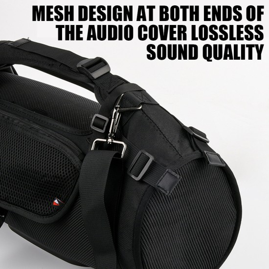 Portable Audio Storage Case Protective Bag Cover with Shoulder Strap for Jbl Boombox Black