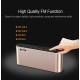 Portable Bluetooth Speaker Wireless Handsfree Pocket Audio Speaker Subwoofer HiFi LED Display Speaker with Mic  Black_Official standard