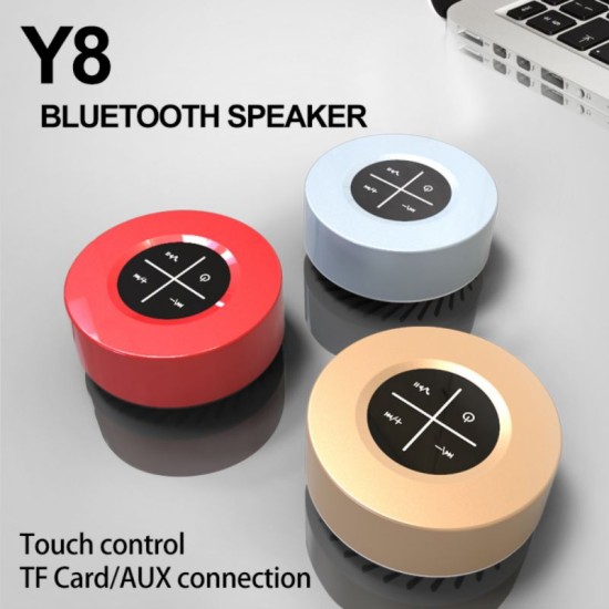 Portable Bluetooth Speaker Wireless Subwoofer Hands Free Calling Loudspeaker Speaker with Microphone Silver