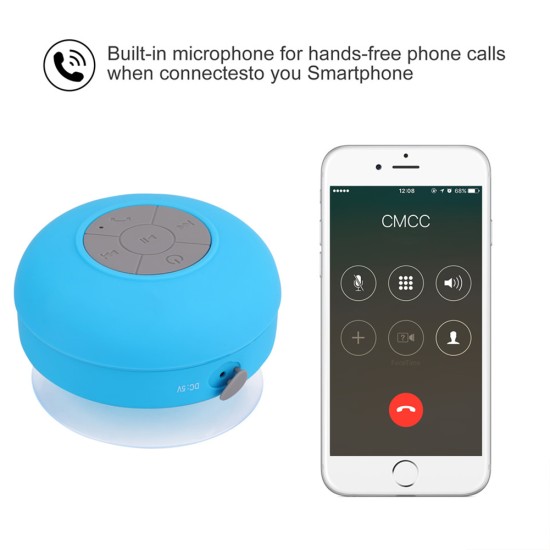 Portable Bluetooth-compatible  Speaker Wireless Waterproof Speaker Hands-free Car Speaker Loudspeaker Suitable For Mobile Phone Pc Red