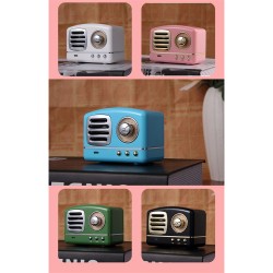 Retro Bluetooth Speaker Innovative Radio Retro Portable Mini Wireless Bluetooth Speaker green