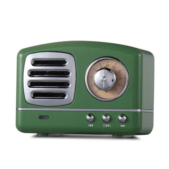 Retro Bluetooth Speaker Innovative Radio Retro Portable Mini Wireless Bluetooth Speaker green