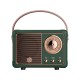 Retro Bluetooth Speaker Portable Mini Audio Card Music Player Wireless Computer Smart Speakers Green