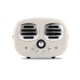 Retro Bluetooth Wireless USB TF Card Dual Speaker Small Speaker Box white