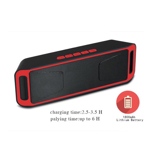 Sc208 Premium Wireless Bluetooth-compatible  Speaker Built-in Microphone Dual Speakers Support Audio Transmission Speakers grey