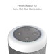 Super Long Standby Time 360-degree Wireless Smart WiFi Speaker + AUX Speaker Base-White