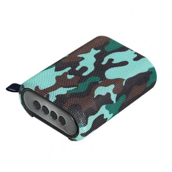 T35 Wireless Bluetooth-compatible  Speaker Comes With Tf Card Slot U Disk Socket Impact Resistance 300mah Battery Portable Mini Loudspeaker Camouflage