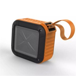 W-KING S7 Mini Wireless Waterproof Loudspeaker with TF/FM/AUX/NFC Bluetooth Bike Speaker for Phones Brown