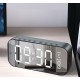 Wifi Mini Alarm Clock Nanny Clock Mirror Subwoofer Bluetooth Speaker black