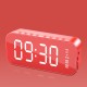 Wifi Mini Alarm Clock Nanny Clock Mirror Subwoofer Bluetooth Speaker red