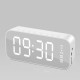 Wifi Mini Alarm Clock Nanny Clock Mirror Subwoofer Bluetooth Speaker white