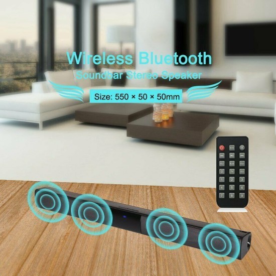 Wireless Bluetooth Sound Bar Speaker System TV Home Theater Soundbar Subwoofer