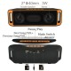 Wireless Bluetooth Speaker USB Flash FM Radio Stereo MP3 Player Support TF Card Gray