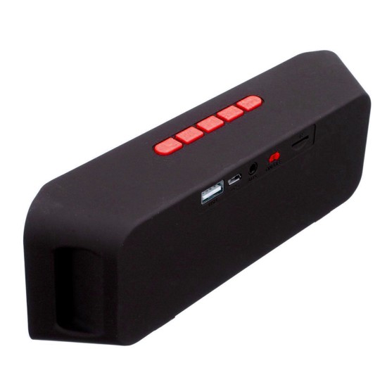 Wireless Bluetooth Speaker USB Flash FM Radio Stereo MP3 Player Support TF Card Orange