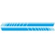 2 Pcs 183 * 11cm Car Stickers Auto Body Vinyl Long Decals Waterproof Striped Stickers Auto Diy Car Sticker Style; blue