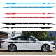 2pcs 350cm Car Side Body Door Graphics Long Stripe Vinyl Decals Decor Sticker  yellow