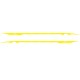 2pcs 350cm Car Side Body Door Graphics Long Stripe Vinyl Decals Decor Sticker  yellow