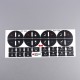 2pcs AC Dash Button Sticker Auto Button AC Central Control Repair Stickers 31 keys