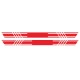 2pcs Car Rally Stripe Lower Door Panel for G Class G550 G63 Vinyl Sticker red