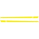 2pcs/lot 220x8cm Car Sticker Stripe Style Side Stripes Car Both Body Stickers Decal Car Wrap Vinyl Film Automobiles Products Car Accessories yellow