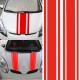 2pcs/set 72 inch x3 inch DIY Black Car Body Vinyl Racing Stripe Pinstripe Decal Stickers black