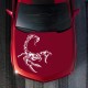 3D Car Scorpion Stickers Stylized Vinyl Car Stickers Decoration Accessories white