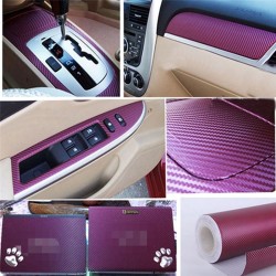 3D Carbon Fiber Vinyl Film Wrap for Car Vehicle Laptop