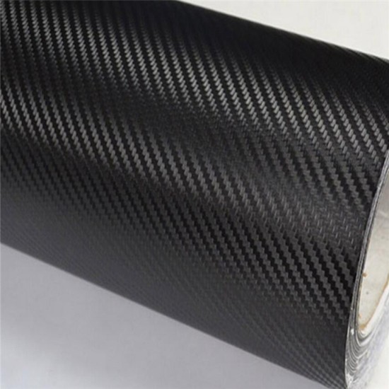 3D Carbon Fiber Vinyl Film Wrap for Car Vehicle Laptop