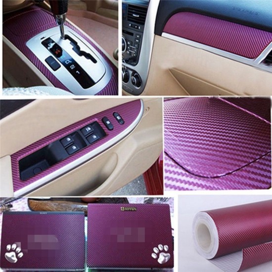 3D Carbon Fiber Vinyl Film Wrap for Car Vehicle LaptopM853