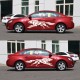 3D Wolf Totem Decals Car Stickers Full Body Car Styling Vinyl Decal Sticker for Cars Decoration black