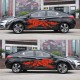 3D Wolf Totem Decals Car Stickers Full Body Car Styling Vinyl Decal Sticker for Cars Decoration red