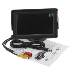 4.3inches Car Video Display Screen Car Rear View Monitor Screen For Rearview Vehicle Backup Parking Cameras (no Camera) black