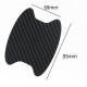 4pcs/set Carbon Fiber Adhesive Sticker Car Handle Protection Sticker Silver