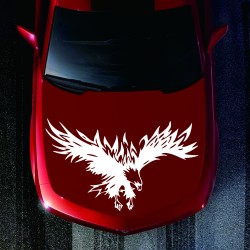 50 * 80cm Animal Eagle Car-styling Motorcycle Car Sticker Vinyl Decal white