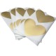 50pcs 60 * 70mm Golden Heart Scratch Off Stickers Creative Message Hide Postcard