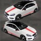 5pcs Car  Side  Skirt  Sticker+Car  Hood  +rearview  Mirror  Sticker Diy  Car  Styling Car  Decoration  Decals red